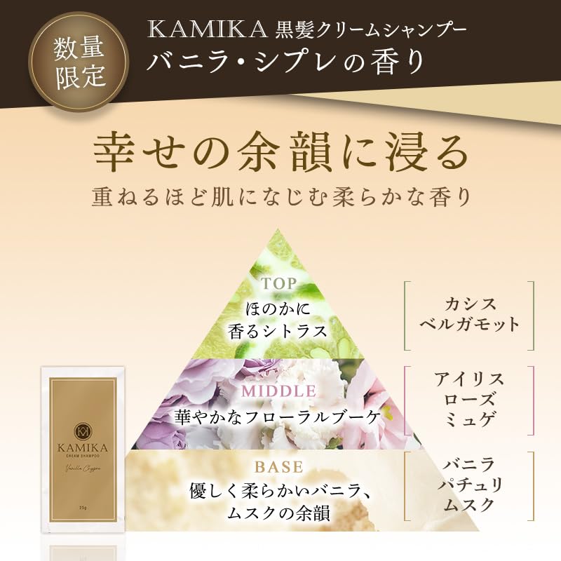 Amazon | KAMIKA カミカ クリームシャンプー 限定復刻バニラ・シプレの